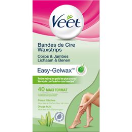 Veet Bandes de Cire Froide Easy-Gelwax Peaux Seches